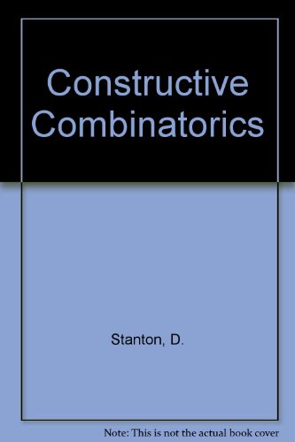 Stock image for Constructive Combinatorics for sale by Irish Booksellers