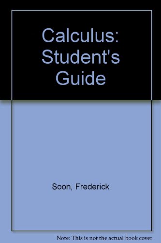 9783540963486: Student's Guide to Calculus by J. Marsden and A. Weinstein. Volume III