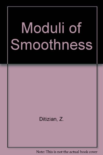 9783540965367: Moduli of Smoothness