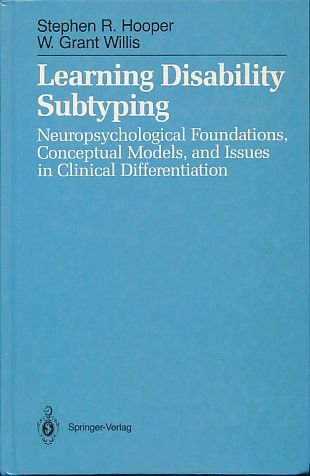 Stock image for Learning Disability Subtyping : Neurop for sale by Basi6 International