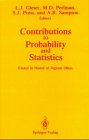 Beispielbild fr Contributions to Probability and Statistics. Essays in Honor of Ingram Olkin. zum Verkauf von Kloof Booksellers & Scientia Verlag