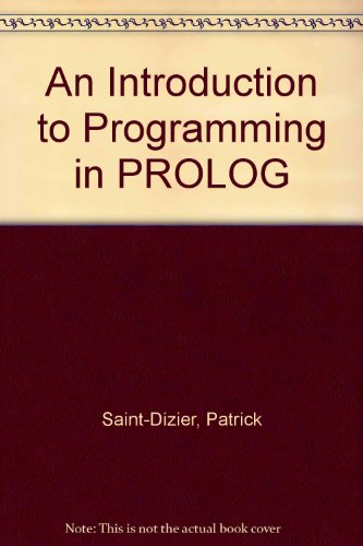 9783540971443: An Introduction to Programming in PROLOG