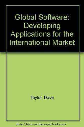 9783540977063: Global Software: Developing Applications for the International Market