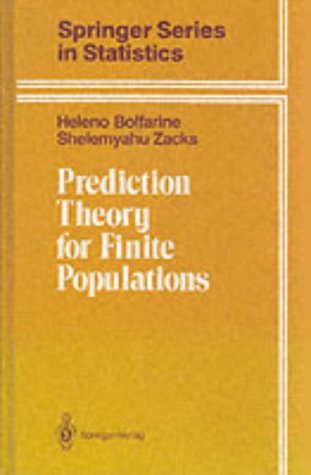 9783540977858: Prediction theory for finite populations (Springer Series in Statistics)