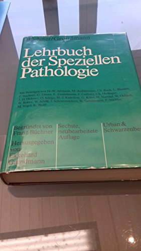 Beispielbild fr Lehrbuch der Speziellen Pathologie. Sechste, neubearbeitete Auflage. Leinen mit Schutzumschlag. 2450 g zum Verkauf von Deichkieker Bcherkiste