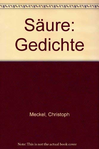 9783546464161: Säure: Gedichte (German Edition)
