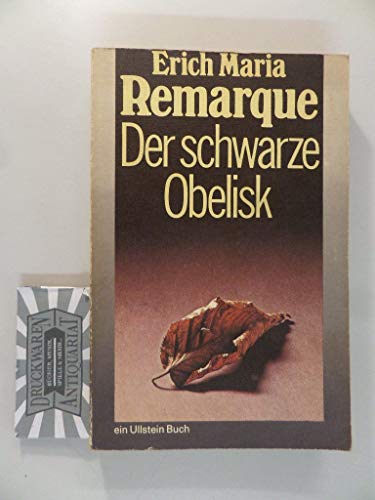 Stock image for Der schwarze Obelisk for sale by ThriftBooks-Dallas