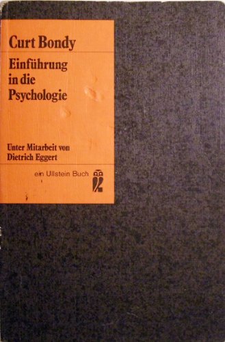 Stock image for Einfhrung in die Psychologie. for sale by Versandantiquariat Felix Mcke