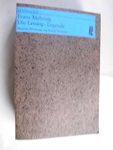 Beispielbild fr Die Lessing-Legende. zum Verkauf von Buchhandlung Gerhard Hcher