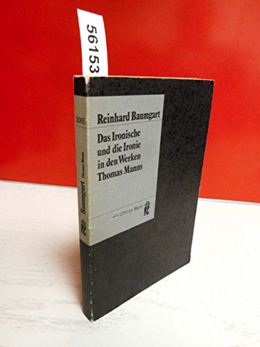 Stock image for Das Ironsiche und die Ironie in den Werken Thomas Manns for sale by Sammlerantiquariat