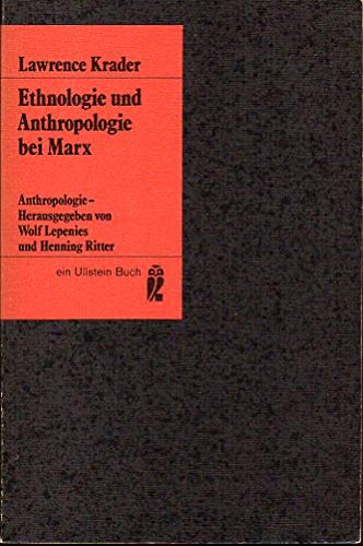 Beispielbild fr Ethnologie und Anthropologie bei Marx. zum Verkauf von medimops