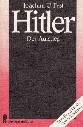 Imagen de archivo de Hitler. Eine Biographie. Erster Band: Der Aufstieg a la venta por medimops