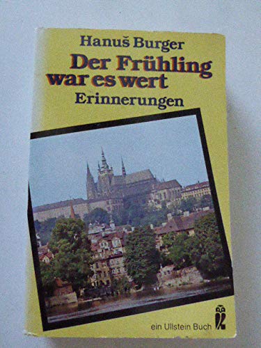 Beispielbild fr Der Frhling war es wert. Erinnerungen. zum Verkauf von Gabis Bcherlager