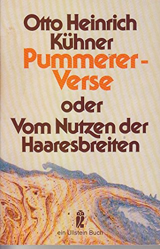 Beispielbild fr Pummerer- Verse oder Vom Nutzen der Haaresbreiten. zum Verkauf von medimops