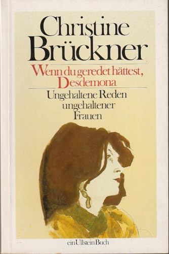 9783548206233: Wenn Du Geredet Hattest,Desdemona (German Edition)