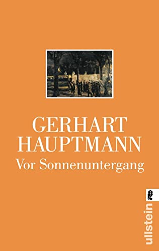 Beispielbild fr Vor Sonnenuntergang. (German Edition) zum Verkauf von MusicMagpie