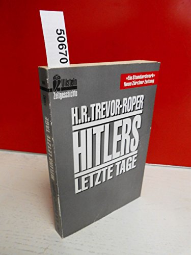 Stock image for Hitlers letzte Tage. for sale by medimops