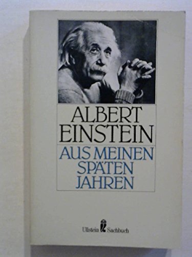 9783548347219: Aus meinen spten Jahren - Einstein, Albert