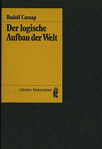 Imagen de archivo de Der logische Aufbau der Welt. a la venta por modernes antiquariat f. wiss. literatur