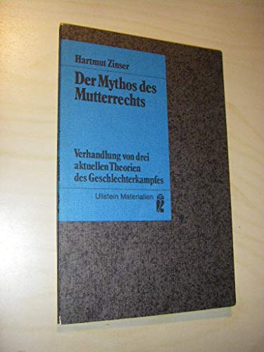 Stock image for Der Mythos des Mutterrechts for sale by medimops