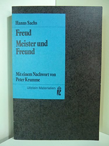 Imagen de archivo de Freud. Meister und Freund. a la venta por medimops