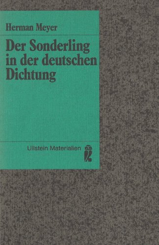 9783548351926: Der Sonderling in der deutschen Dichtung (Ullstein-Buch)