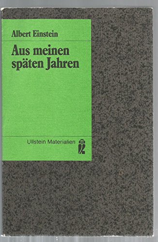 Stock image for Aus meinen spten Jahren (6308 171). Reden, Aufstze, Briefe. for sale by medimops