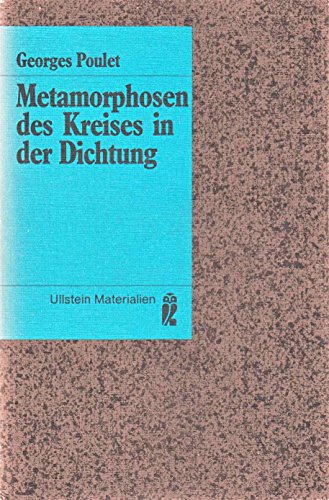 Imagen de archivo de Metamorphosen des Kreises in der Dichtung. a la venta por modernes antiquariat f. wiss. literatur