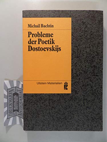 9783548352282: Probleme der Poetik Dostoevskijs