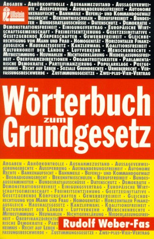 Beispielbild fr Wrterbuch zum Grundgesetz zum Verkauf von medimops