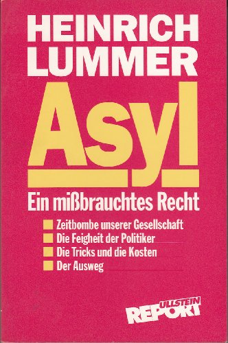 Beispielbild fr Asyl zum Verkauf von Versandantiquariat Felix Mcke