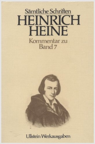 9783548370880: Smtliche Schriften, Band 8, Kommentar zu Band 7 - Heine, Heinrich / Briegleb, Klaus Hrsg.