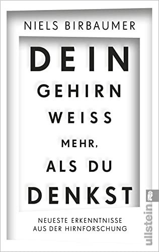 Beispielbild fr Dein Gehirn wei mehr, als du denkst: Neueste Erkenntnisse aus der Hirnforschung zum Verkauf von Antiquariat Nam, UstId: DE164665634