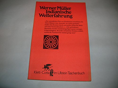 Indianische Welterfahrung. Umschlagentwurf Andreas Brylka. - Müller, Werner