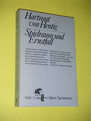 Spielraum und Ernstfall: Gesammelte AufsaÌˆtze zu einer PaÌˆdagogik der Selbstbestimmung (German Edition) (9783548390208) by Hentig, Hartmut Von