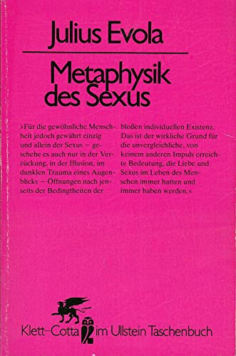 9783548390635: Metaphysik des Sexus