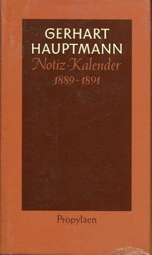 Stock image for Notiz-Kalender 1889 bis 1891 (German Edition) for sale by A Squared Books (Don Dewhirst)