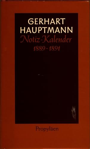 Beispielbild fr Notiz-Kalender 1889-1891 zum Verkauf von NEPO UG