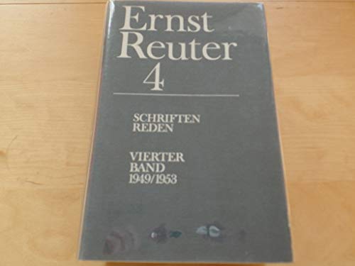 Stock image for Schriften - Reden - 4. Band - Artikel Briefe Reden 1949 bis 1953 for sale by medimops