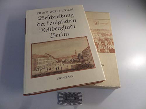 Imagen de archivo de Beschreibung der kniglichen Residenzstadt Berlin. Eine Auswahl. a la venta por Versandantiquariat  Rainer Wlfel