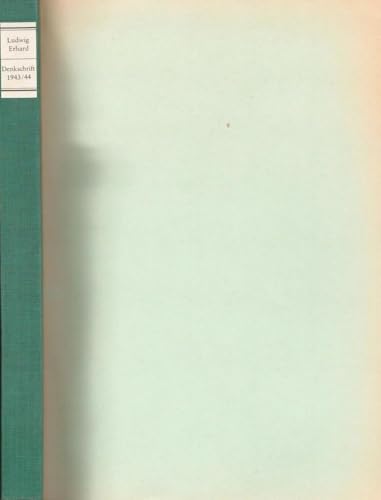 Kriegsfinanzierung und Schuldenkonsolidierung. Faksimiledruck der Denkschrift von 1943/44. - Erhard, Ludwig