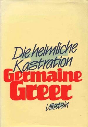 Die heimliche Kastration. Mit einem Vorwort der Verfasserin. Aus dem Englischen von Bernd W. Schmidt. Originaltitel: Sex and destiny. The politics of human fertility.Inhalt: Ein Kind wird geboren - Die Bedeutung der Fruchtbarkeit - Der Fluch der Unfruchtbarkeit - Keuschheit ist eine Art der Geburtenkontolle - Die Vielfalt sexueller Abartigkeiten - Kurze Geschichte der Schwangerschaftsverhütung - Abtreibung und Kindestötung - Veränderte Einstellung zur Sexualität - Das Schicksal der Familie - Eugenik - Die Bevölkerungs-Lobby - Regierungen als Familienplaner - Die reproduktive Zukunft - Die Märchen von der Überbevölkerung. Mit Anmerkungen. - Greer, Germaine