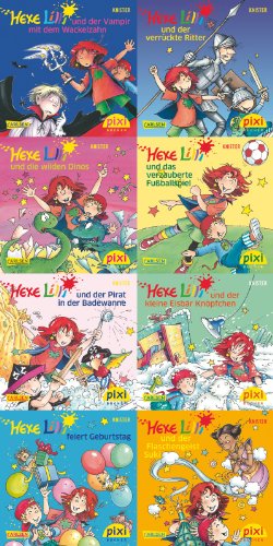 9783551044112: Pixi-Bundle 8er Serie 212: Hexe Lilli: und der verrckte Ritter