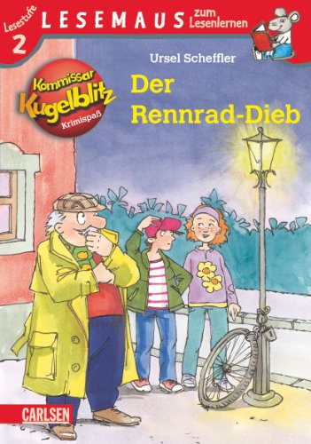LESEMAUS zum Lesenlernen Stufe 2: Kommissar Kugelblitz: Der Rennrad-Dieb - Scheffler, Ursel