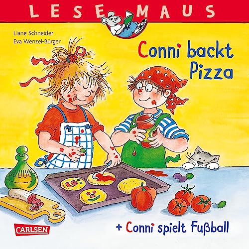 Imagen de archivo de LESEMAUS 204: "Conni backt Pizza" + "Conni spielt Fuball" Conni Doppelband -Language: german a la venta por GreatBookPrices