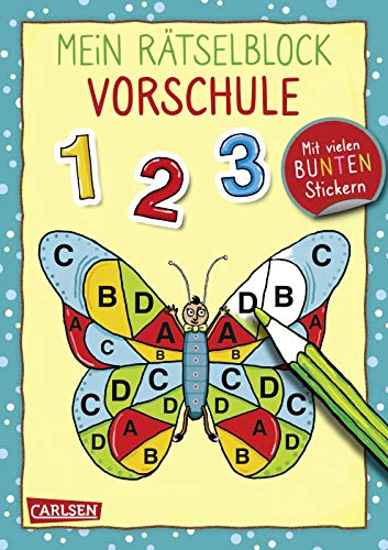 Stock image for Mein Rtselblock Vorschule: Mit vielen bunten Stickern for sale by medimops