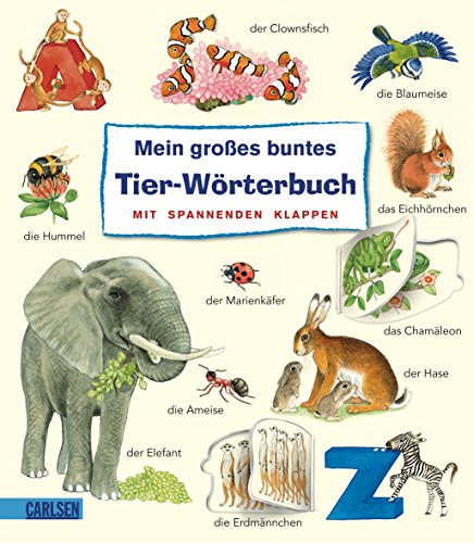 Beispielbild fr Mein groes buntes Tier-Wrterbuch mit spannenden Klappen zum Verkauf von medimops