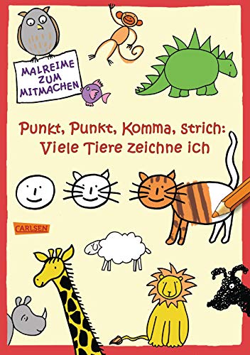 Imagen de archivo de Punkt, Punkt, Komma, Strich: Viele Tiere zeichne ich a la venta por medimops