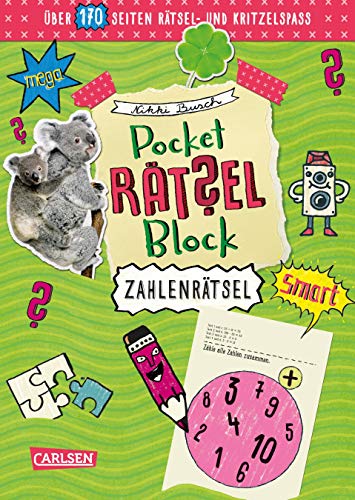 Stock image for Zahlen-Rtsel: 100% Rtselspa fr deine Tasche (Pocket-Rtsel-Block) for sale by medimops