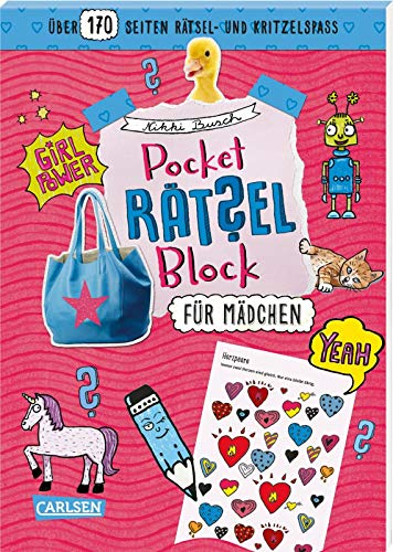 Beispielbild fr Pocket-Rtsel-Block: Fr Mdchen: 100% Rtselspa fr deine Tasche zum Verkauf von medimops